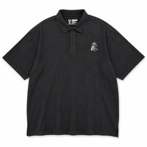 L.A.B. GOLF Lab Rat Polo Shirt Mens XL Black 100% Cotton Embroidered Preppy